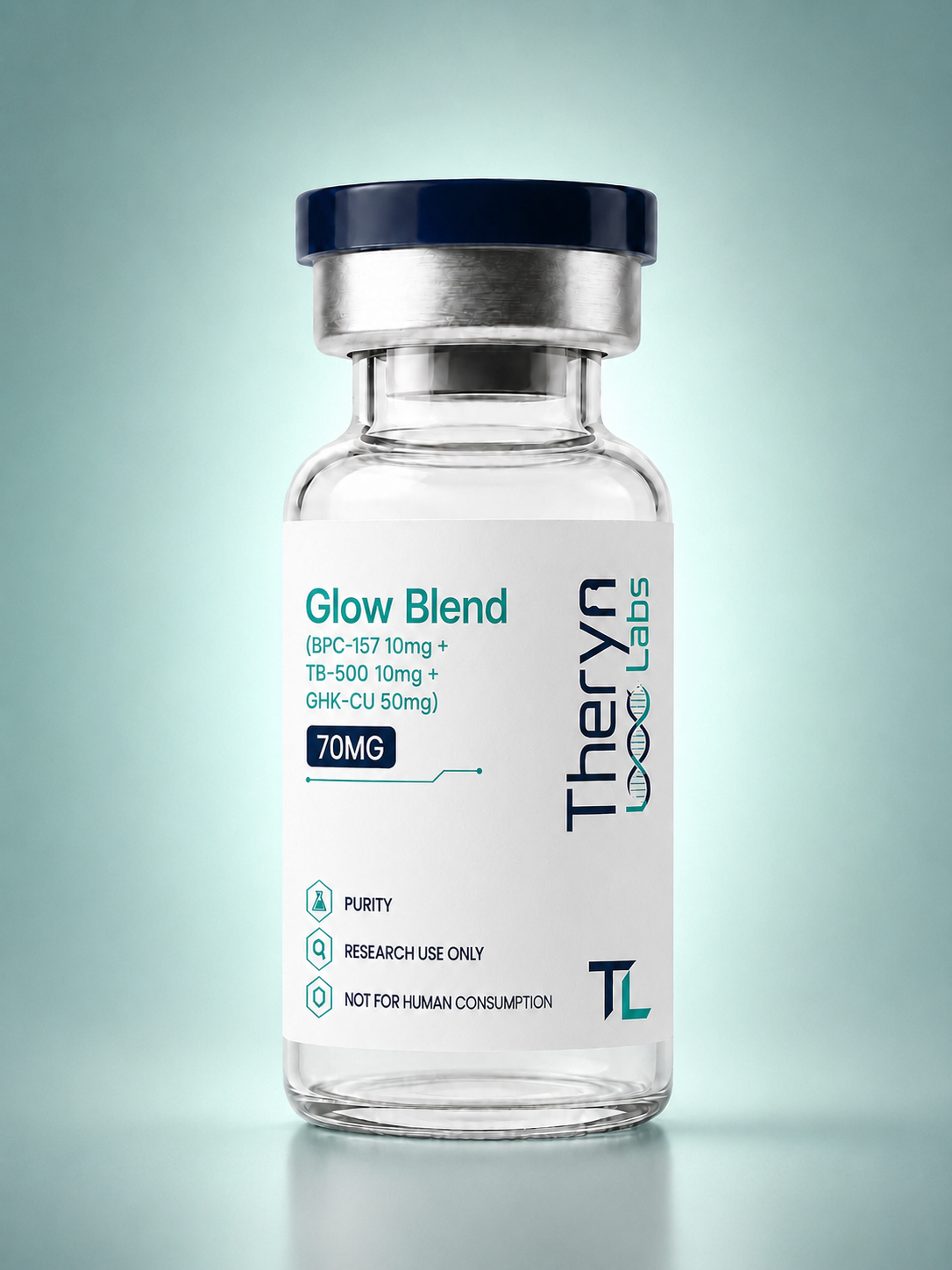 Glow Blend Lyophilized Peptide Vial